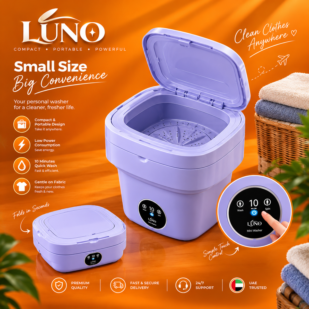 LUNO™ Portable Mini Washing Machine